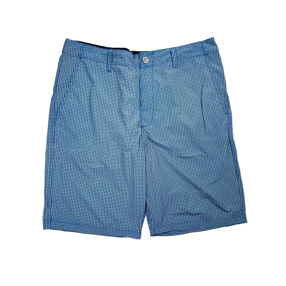 Volcom Surf & Turf Hybrid Shorts Men's 36 Gingham Plaid Slash Pocket Boardshorts